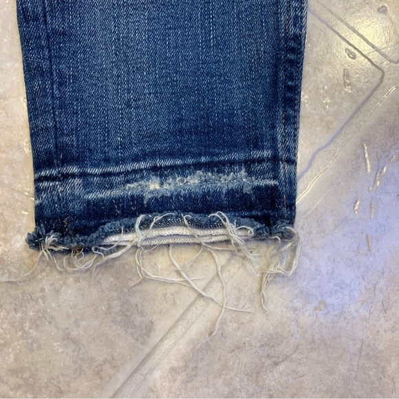 Madewell 9” High-Rise Skinny Blue Jeans with Raw Ankle - Picture 3 of 16